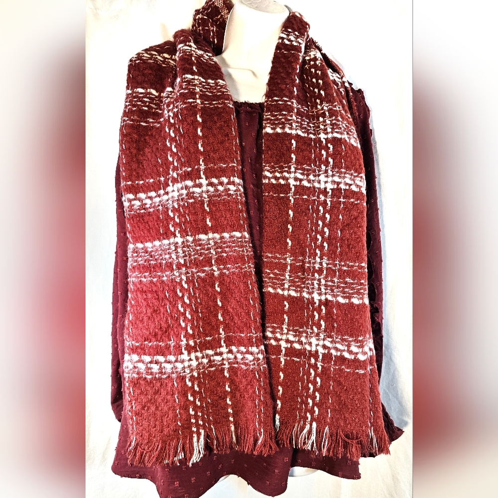 2/$20 Nwt Reddish Brown Oblong Blanket Scarf